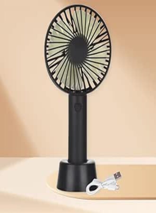 Mini Portable USB Hand Fan, Rechargeable 3-Speed Fan Lightweight and Design, Compact Desk Fan for Indoor & Outdoor Use, Ideal for Home, Office, Travel, and Personal Cooling Multicolor